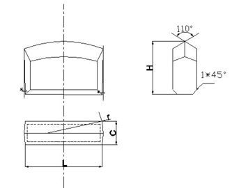 Keski Kaya Bit Tungsten karbür Ekle K0 Perküsyon Boring için Tek kenarlı