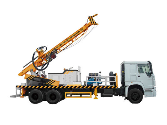 600m 650mm Araç Üstü Su Sondajı Rig Yuchai Kuyu Sondaj Rig TSJ-600X70 Derin Çok Fonksiyonlu