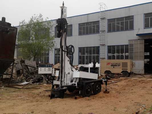 Hafif 200m 220mm Römork Üstü Su Sondajı Rig